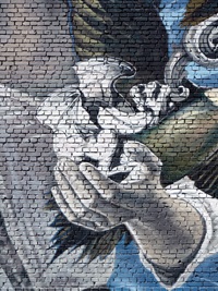 A little dragon is born in a magic hand