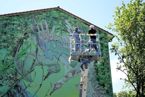 A fellow photographer on a flight of fancy